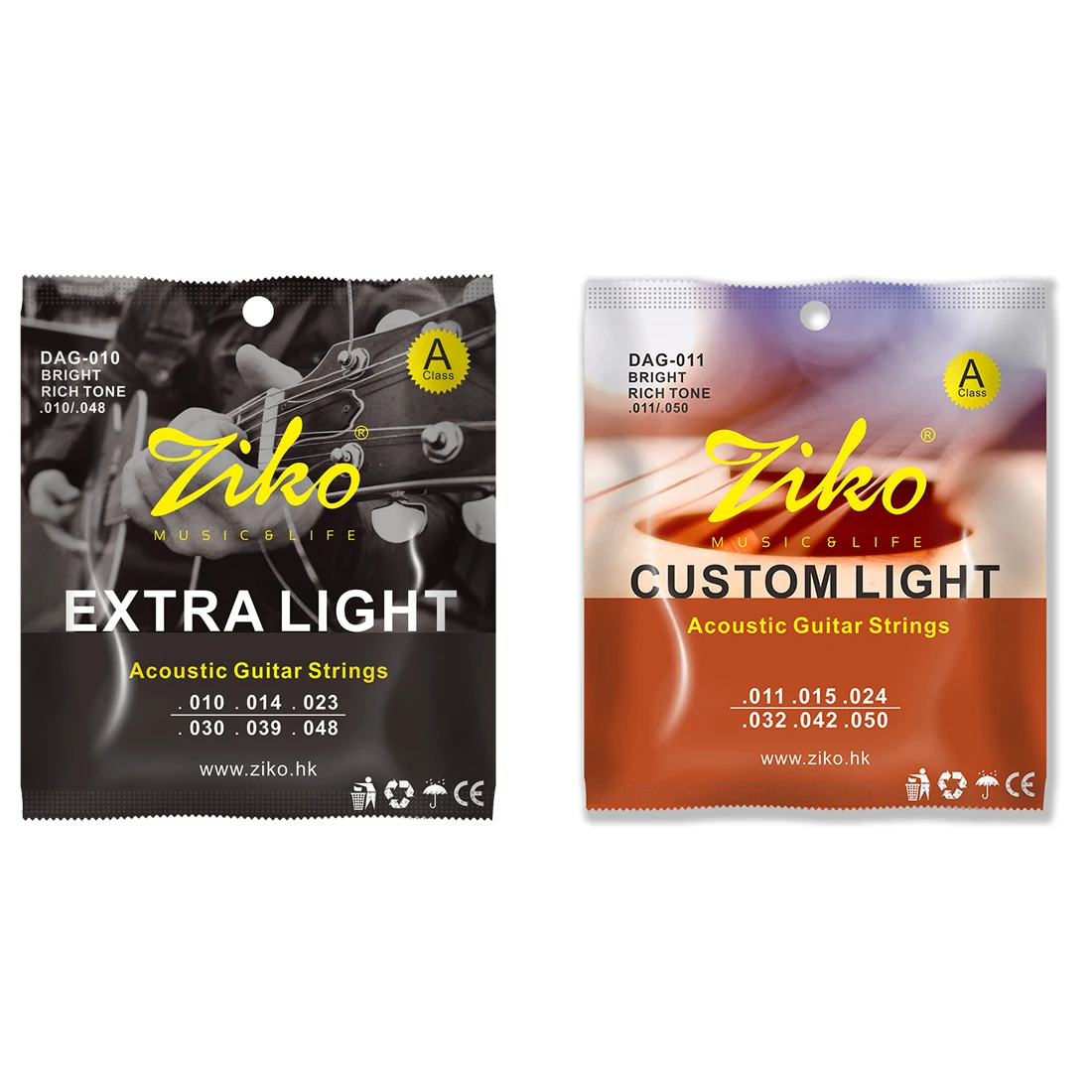 Musical Instrument Strings - ZIKO Acoustic Guitar String Steel Core