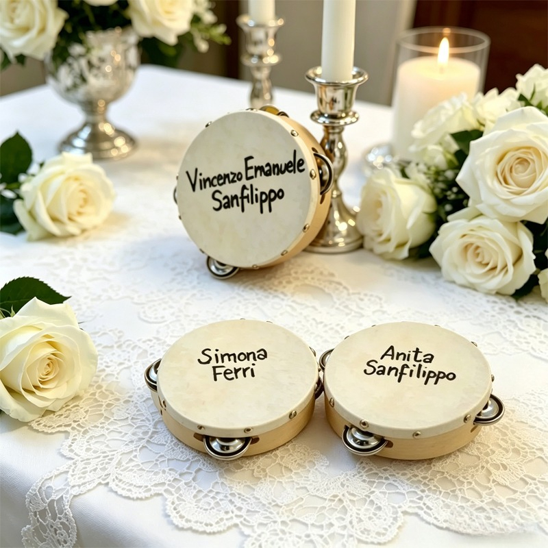 Musical Instrument With Names - 3/5PCS ﻿ Wedding Tambourine Drums Custom