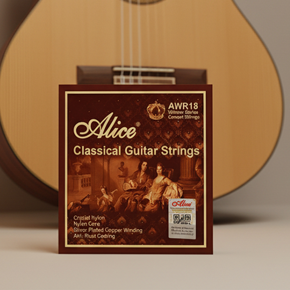 Classical Guitar Nylon - Alice Classical Guitar Strings AWR18 Crystal