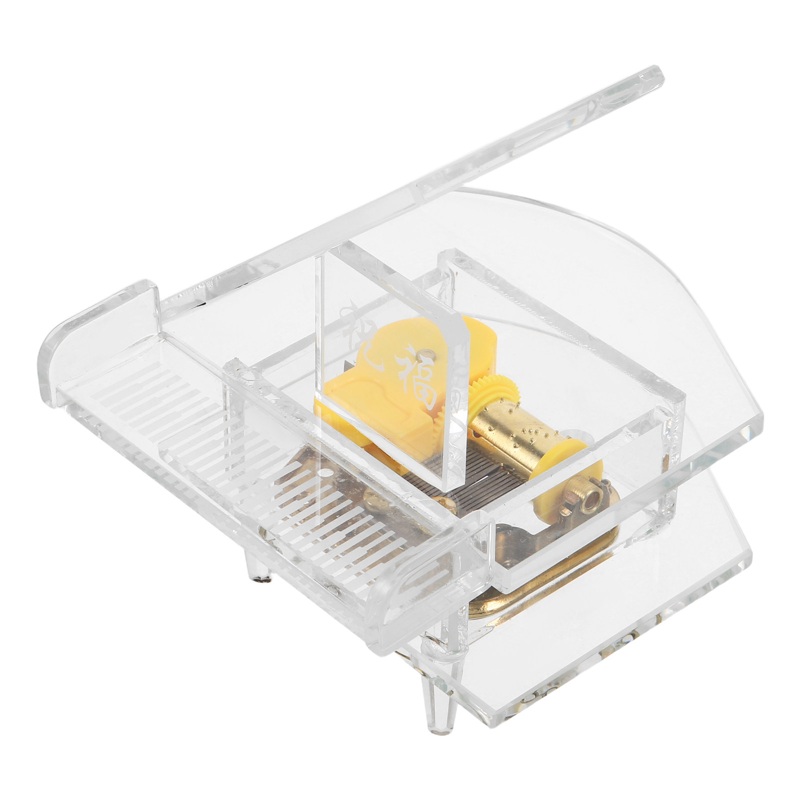 Musical Instrument Glass - Glass Piano Music Box Transparent Miniature