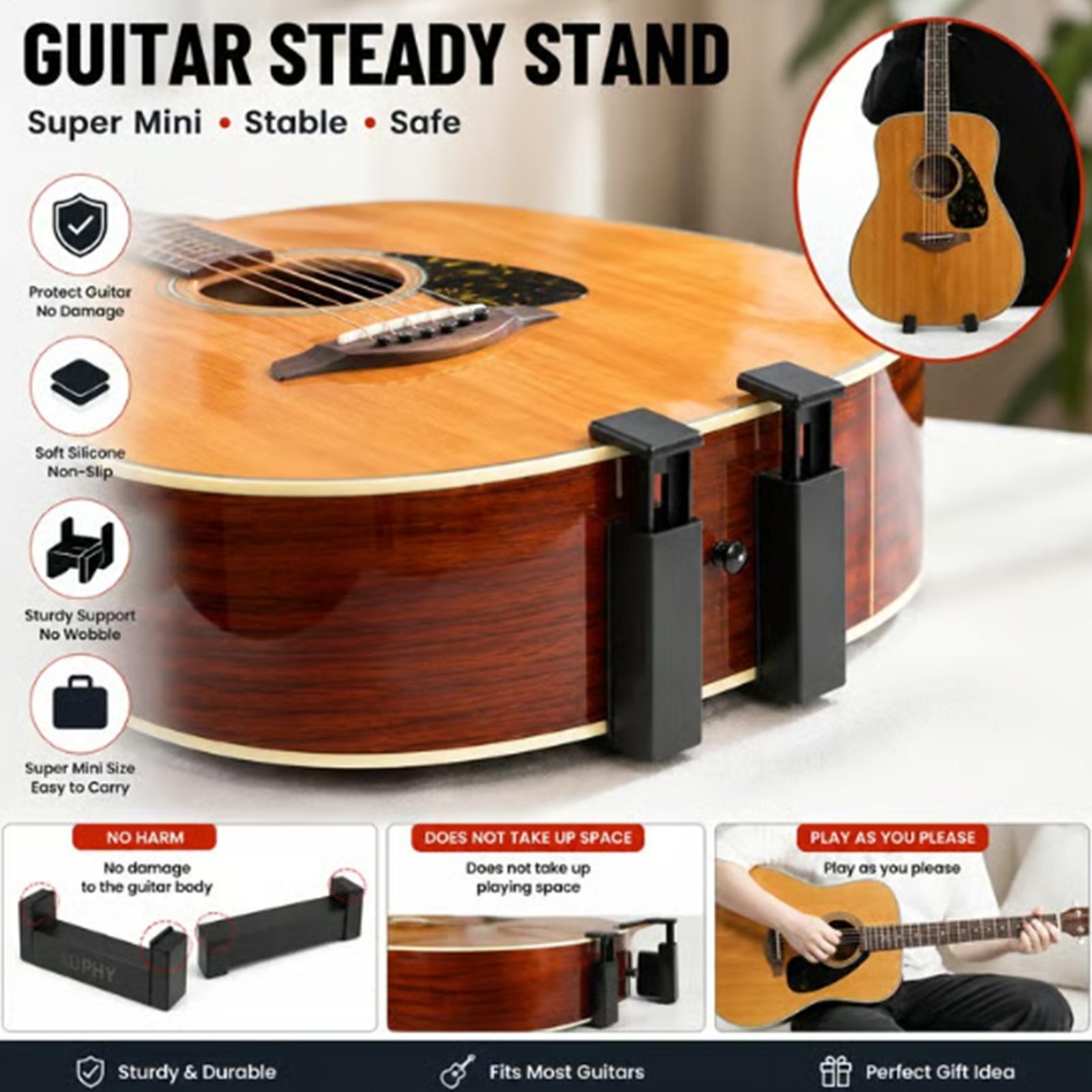 Musical Instrument Bass - Floor Guitar Stand Portable Ukulele Storage