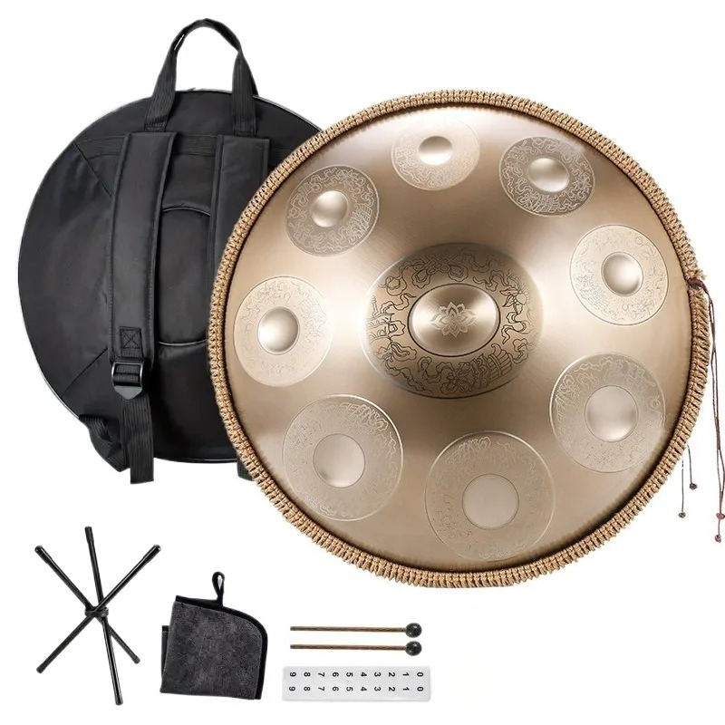 A Musical Instrument With Keys - 18 Inches Stainless Steel HandPan G