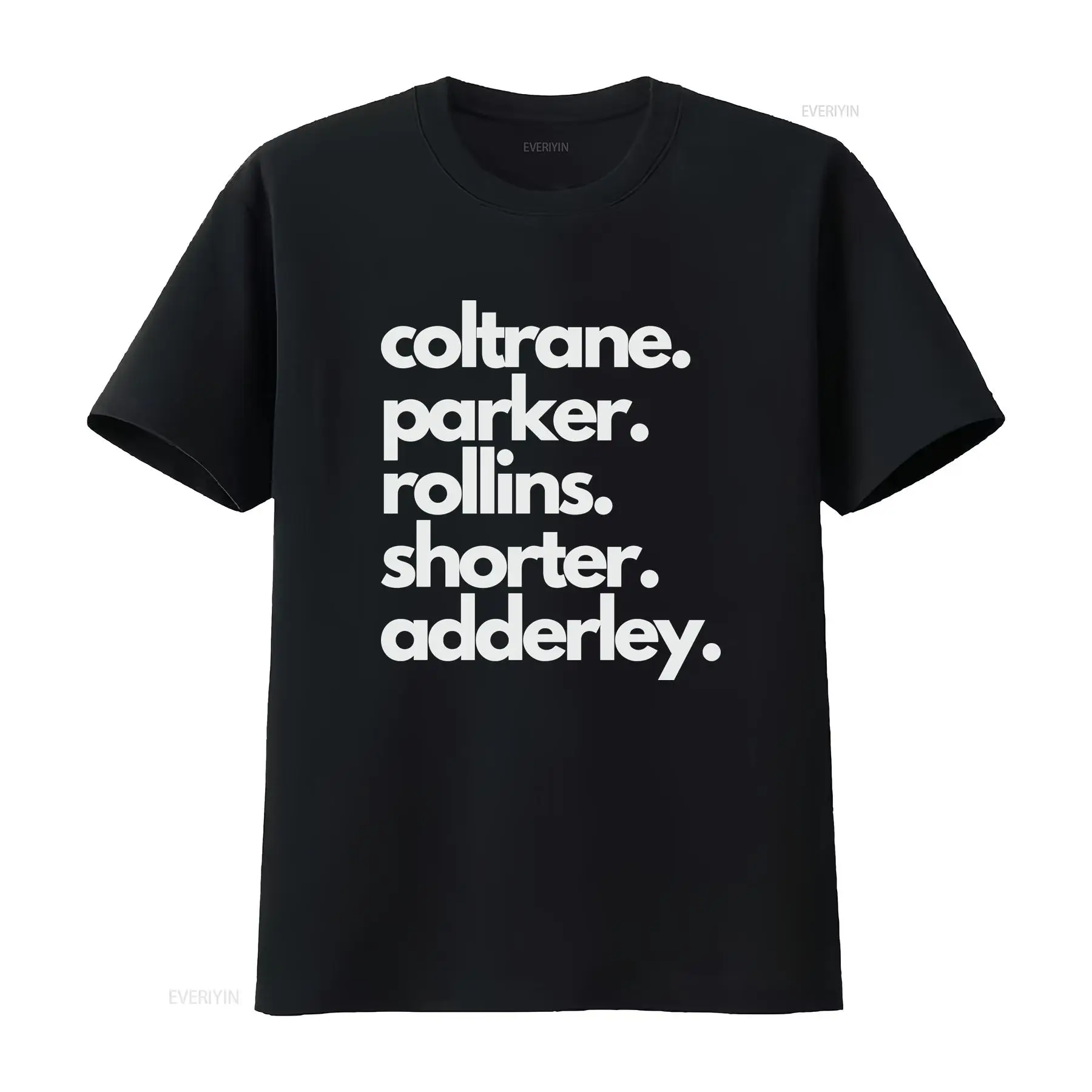 Musical Instrument With Names - Jazz Saxophone Legend Names T Shirt