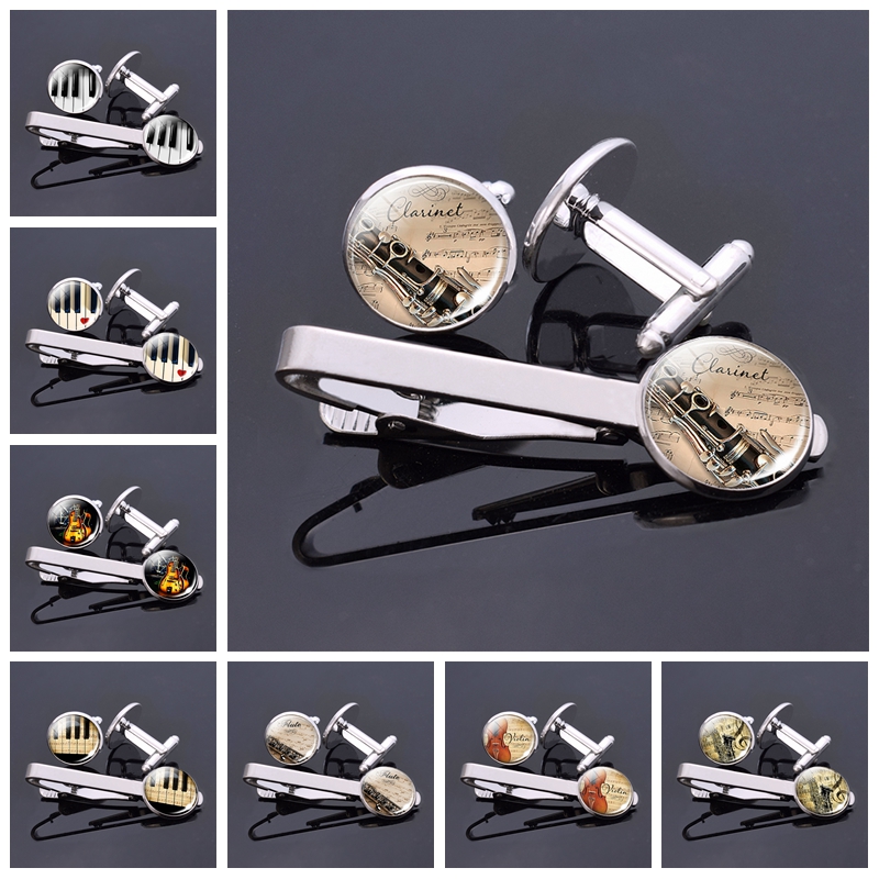 Musical Instrument Glass - Fashion Mens Music Instrument Jewelry Violin