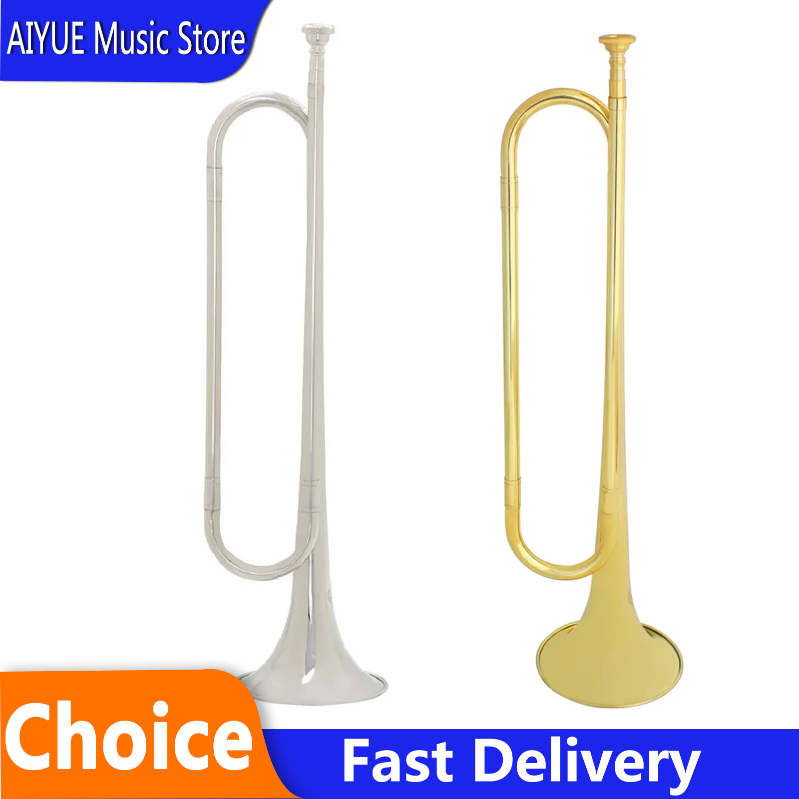 Musical Instrument Bugle - SLADE Retro Bb Flat Bugle Trumpet