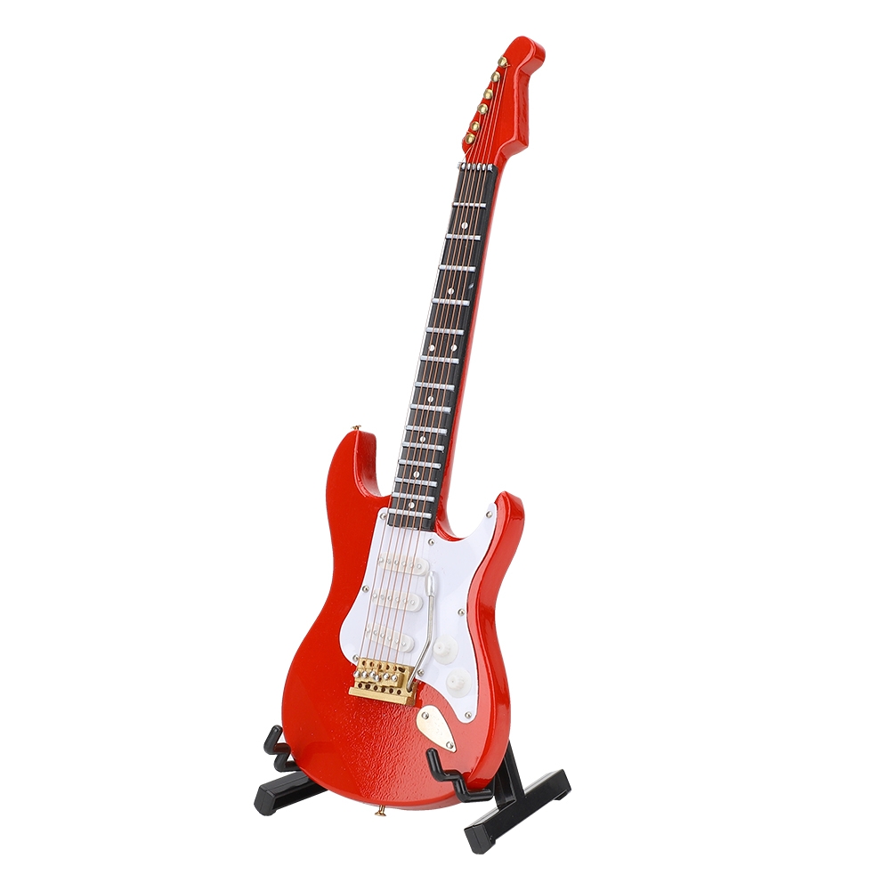 Miniature Red Electric Guitar  - Musical Instrument With A ulasan dan harga