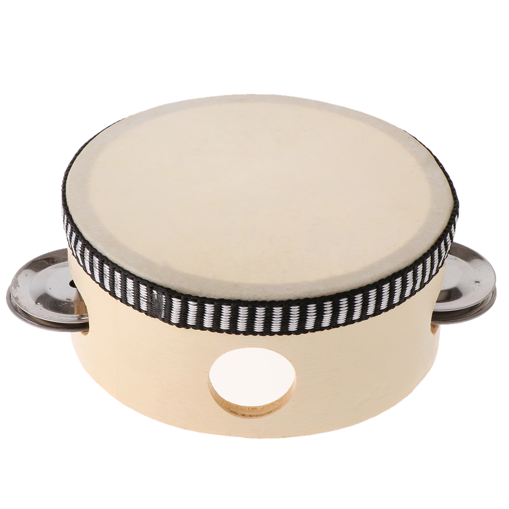Wooden Musical Tambourine Beat - Tambourine Hand Drum ulasan dan harga