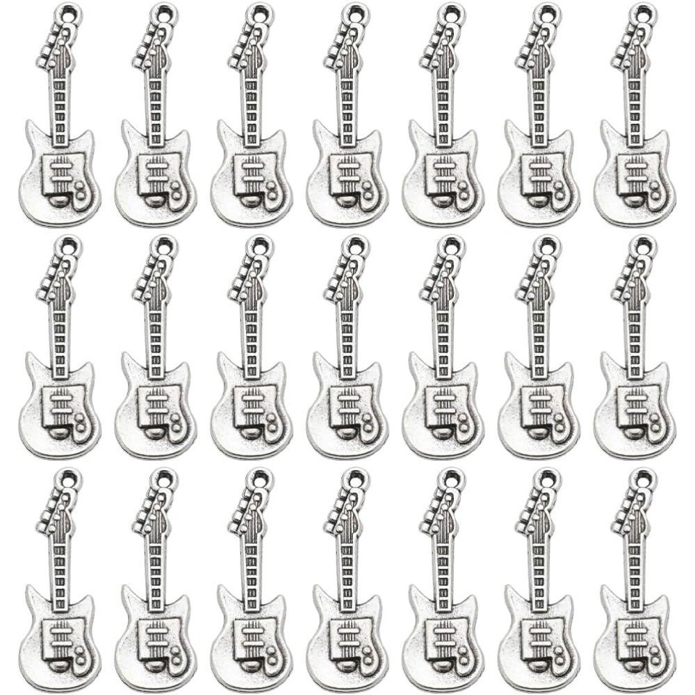 1 Box 50Pcs Vintage Guitar Cha - Musical Instrument Kit ulasan dan harga