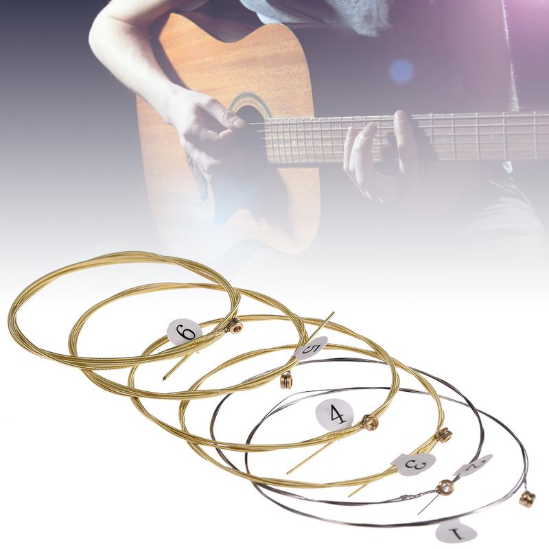 6Pcs High-Quality Acoustic Gui - Musical Instrument Strings ulasan dan harga