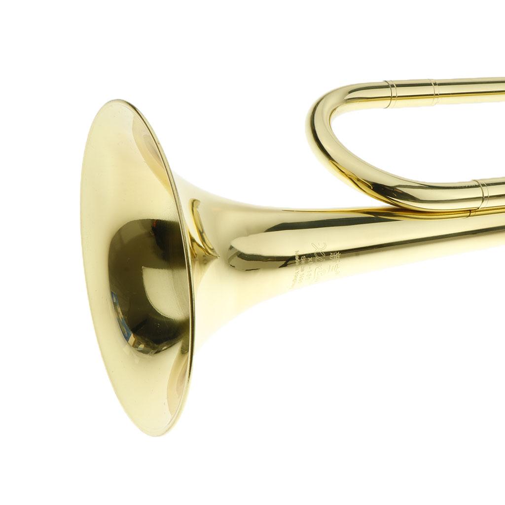 Kids Trumpet Brass Golden Bugl - Musical Instrument Bugle ulasan dan harga