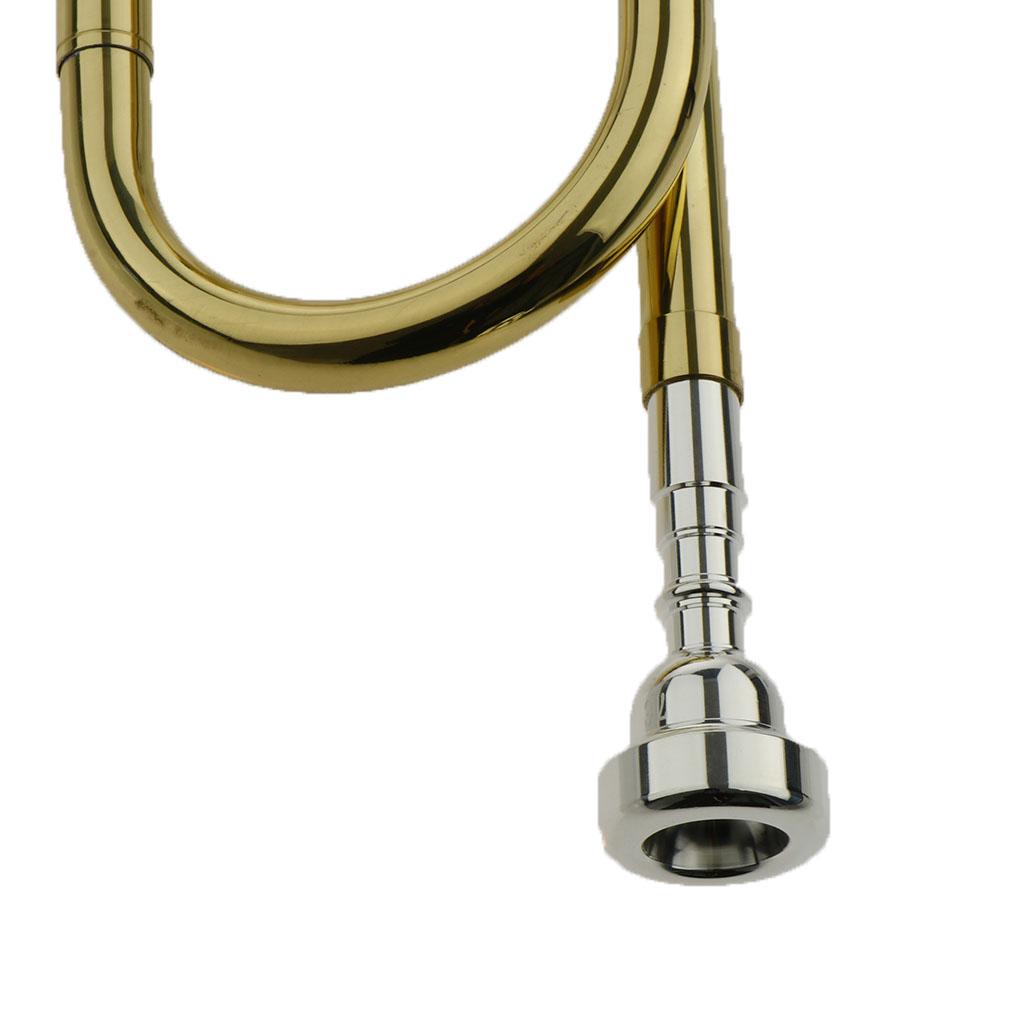 Kids Trumpet Brass Golden Bugl - Musical Instrument Bugle ulasan dan harga
