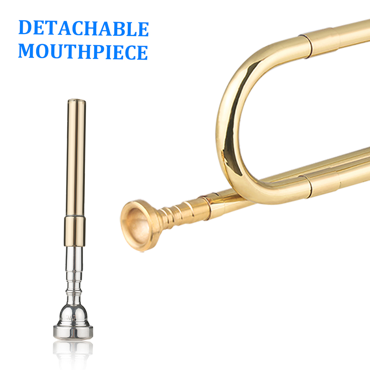 Brass C Bugle Call Gold-Plated - Musical Instrument Bugle ulasan dan harga