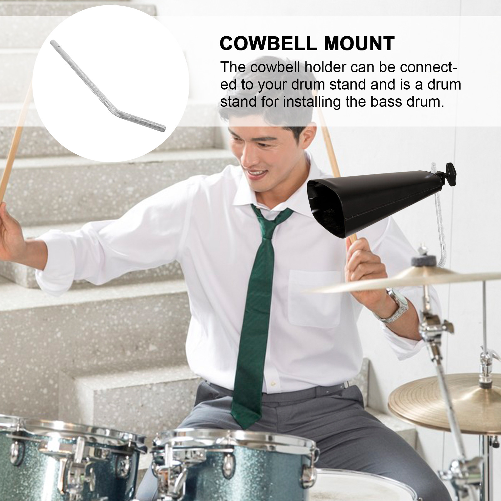 Metal Cowbell Bracket Wear Res - Musical Instrument Kit ulasan dan harga