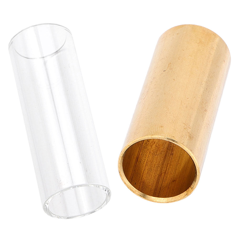 2Pcs Guitar Slide Glass Metal  - Musical Instrument Glass ulasan dan harga