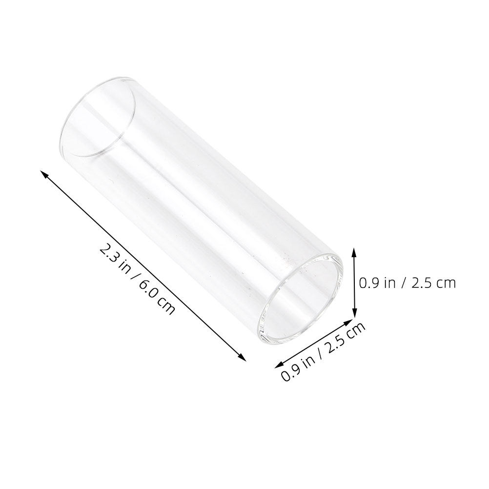 2Pcs Guitar Slide Glass Metal  - Musical Instrument Glass ulasan dan harga