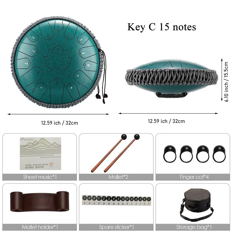 Hluru Glucophone Steel Tongue  - Musical Instrument Kit ulasan dan harga