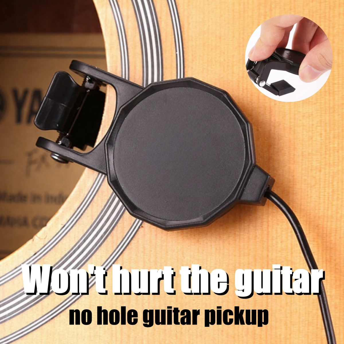 Audio Jack Clip On Pickup for  - Musical Instruments Easy ulasan dan harga