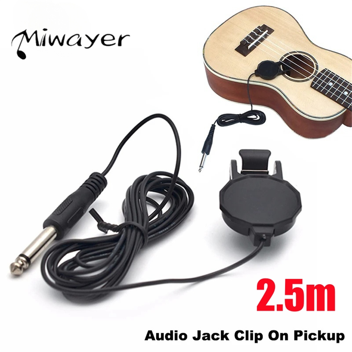 Audio Jack Clip On Pickup for  - Musical Instruments Easy ulasan dan harga
