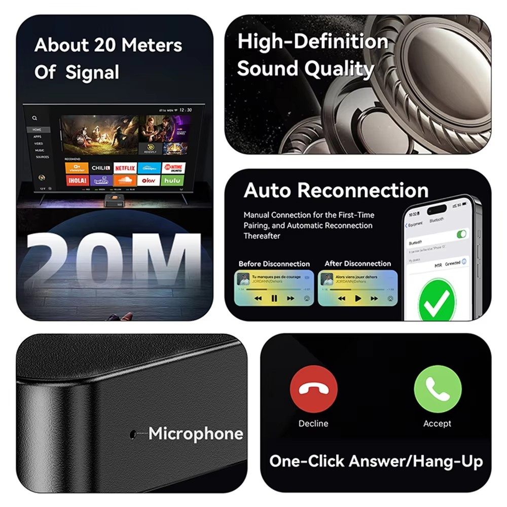 Bluetooth 6.0 Receiver 3.5mm A - Musical Instrument Amplifier ulasan dan harga