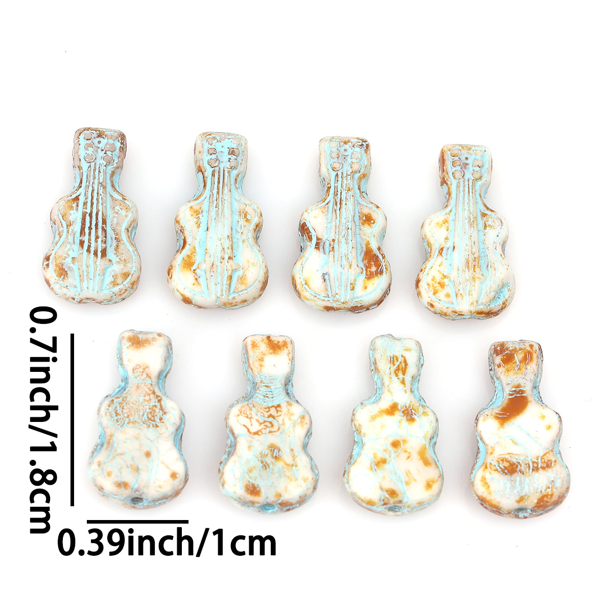 4pcs/8pcs Vintage Crackle Viol - Musical Instrument Glass ulasan dan harga