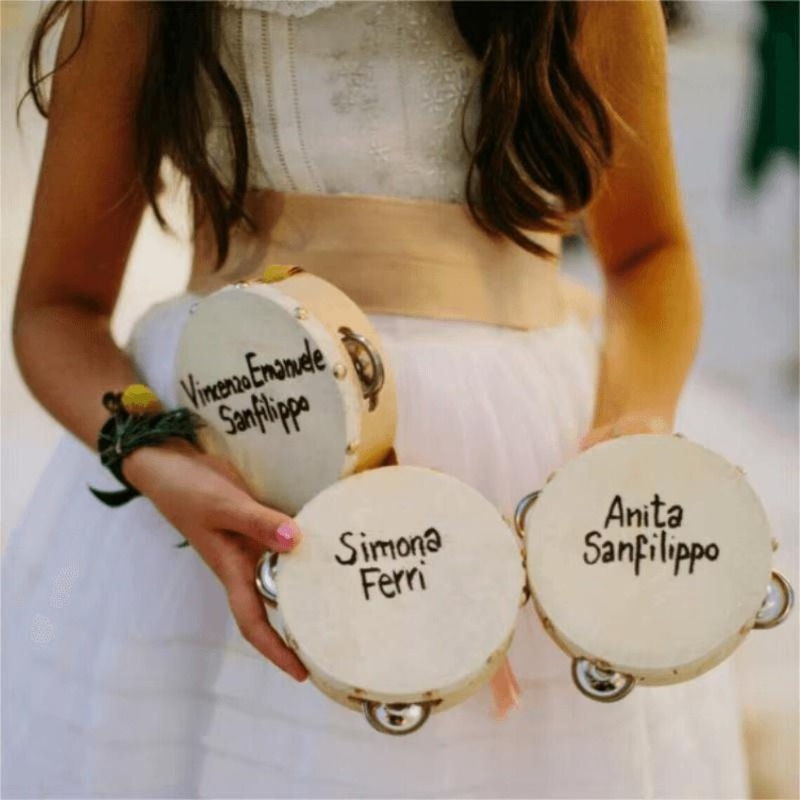 3/5PCS ﻿ Wedding Tambourine Dr - Musical Instrument With Names ulasan dan harga