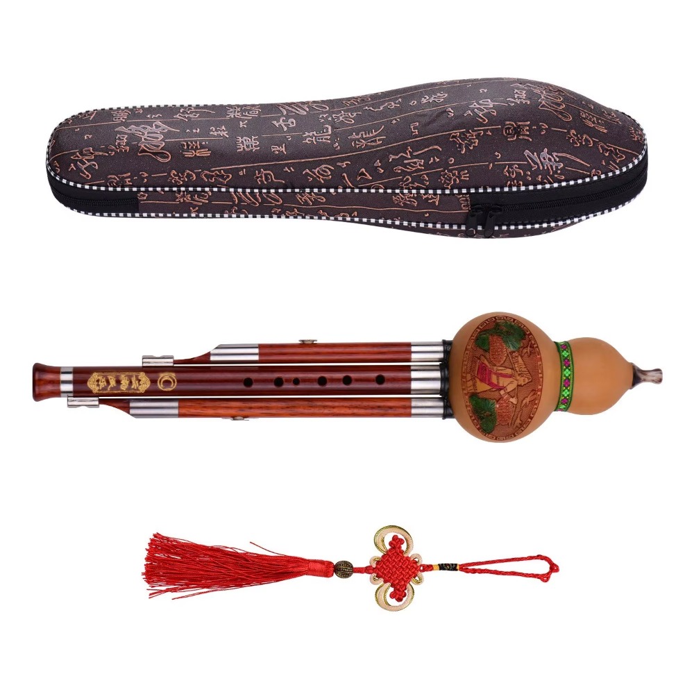 3-Tone C Key Hulusi Gourd Flut - Musical Instrument With A ulasan dan harga