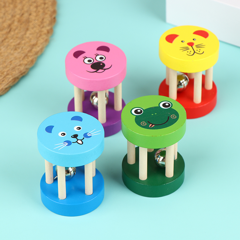Kids Cartoon Wooden Castanets  - Musical Instrument Clapper ulasan dan harga