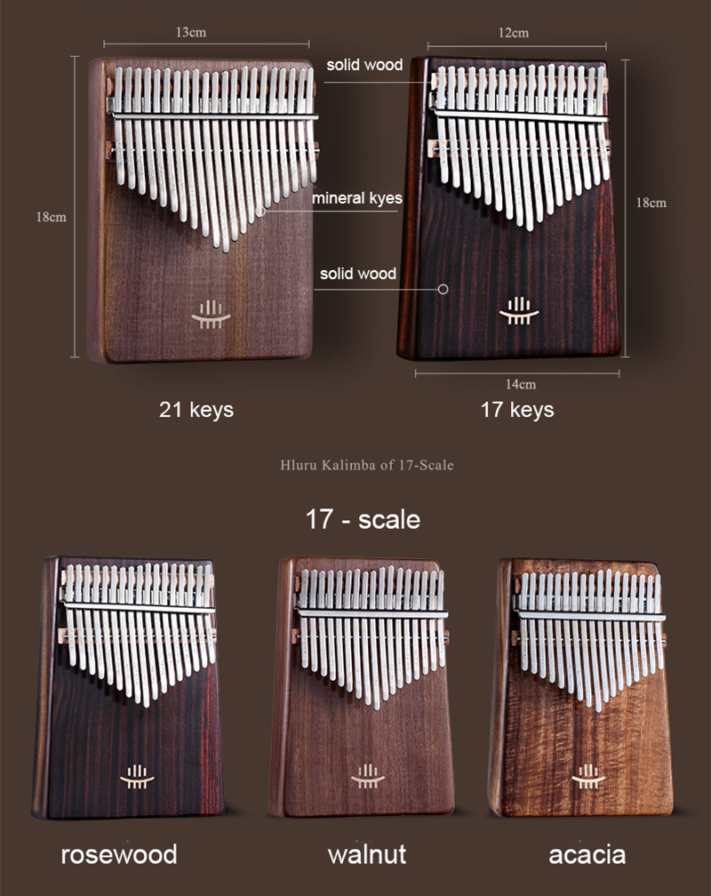 Hluru Kalimba 17 Keys with Hol - A Musical Instrument With Keys ulasan dan harga