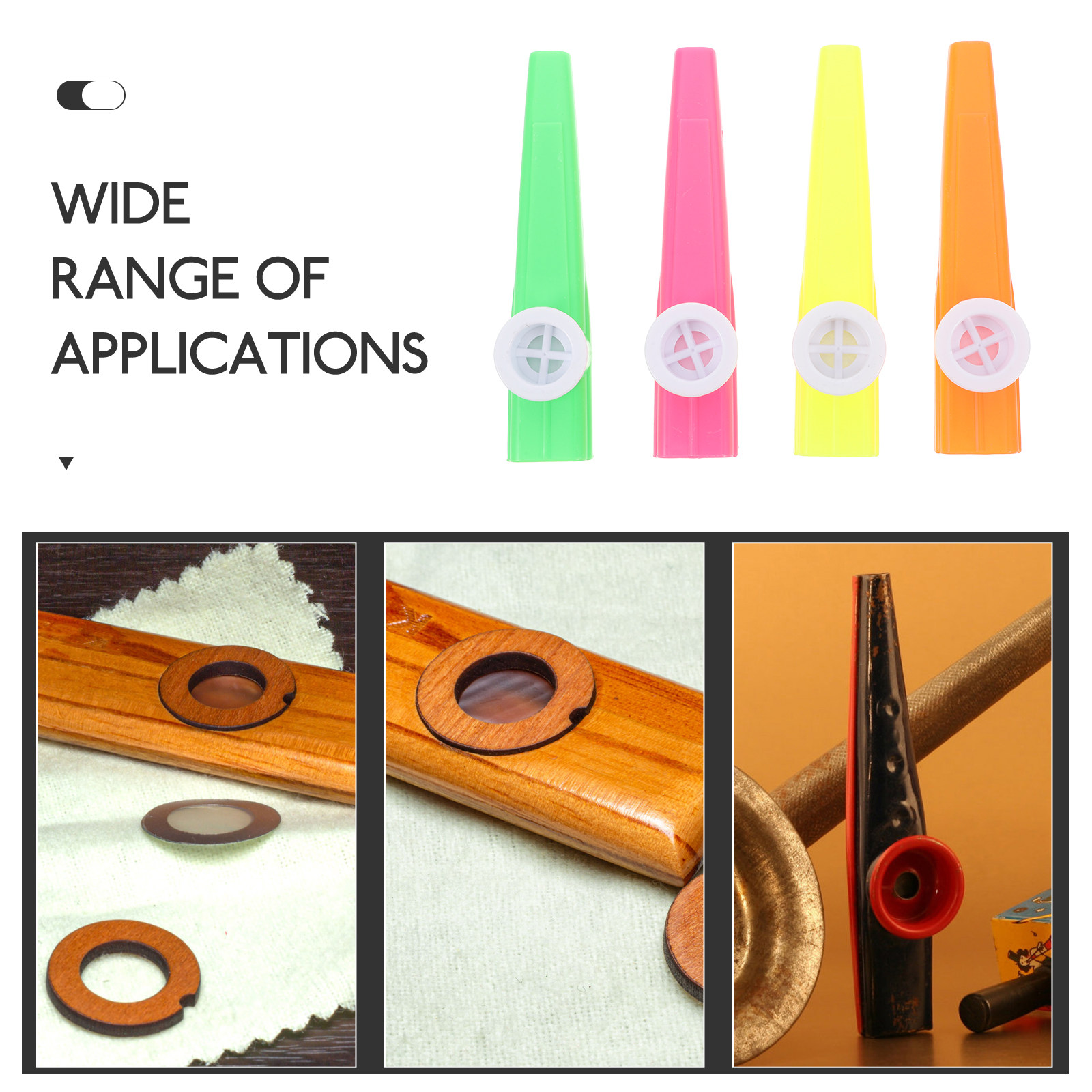 24Pcs Plastic Kazoos Assorted  - Musical Instruments Easy ulasan dan harga