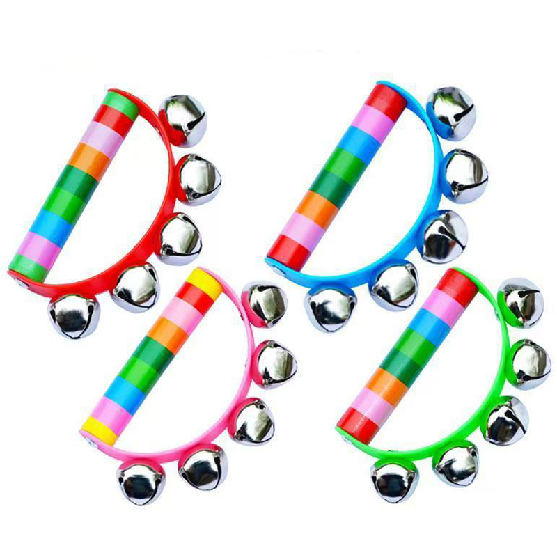 Rainbow Hand Jingle Bells Wood - A Musical Instrument You Shake ulasan dan harga