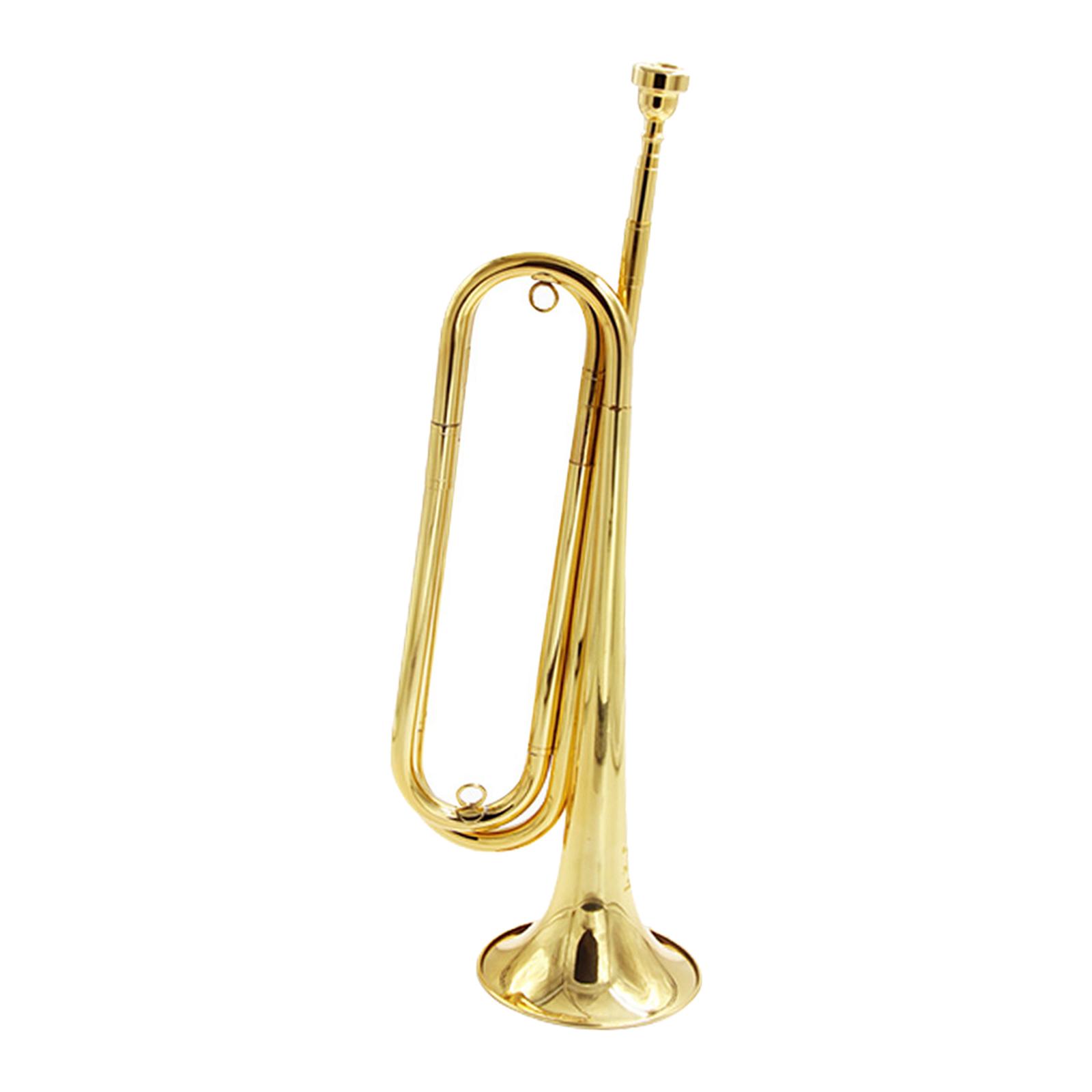 Brass Blowing Bugle Cavalry Tr - Musical Instrument Bugle ulasan dan harga