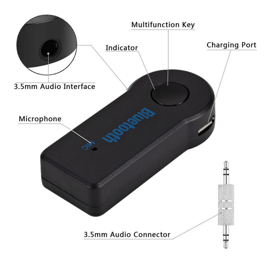 Aux Car Bluetooth 5.0 Receiver - Musical Instrument Amplifier ulasan dan harga