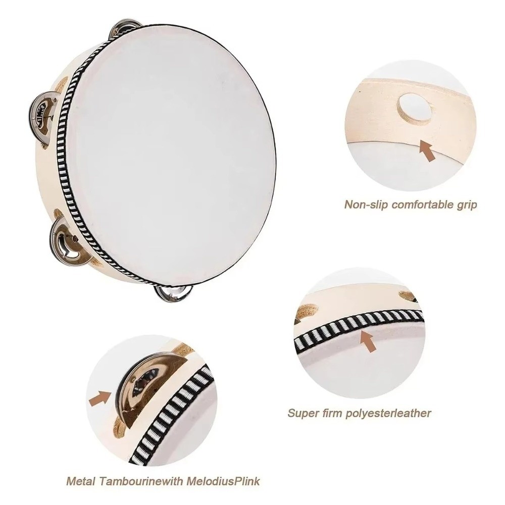 4/6/8/10 Inch Hand Held Drum W - Tambourine Hand Drum ulasan dan harga
