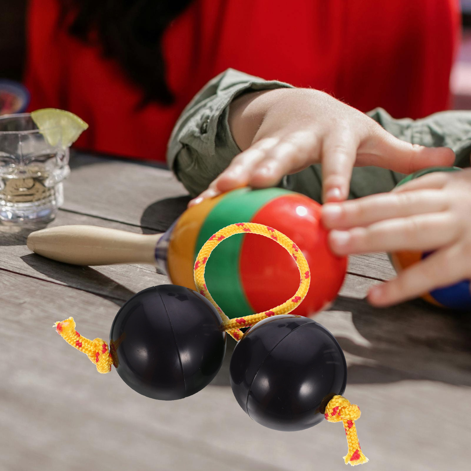 2Pairs African Shaking Ball In - A Musical Instrument You Shake ulasan dan harga