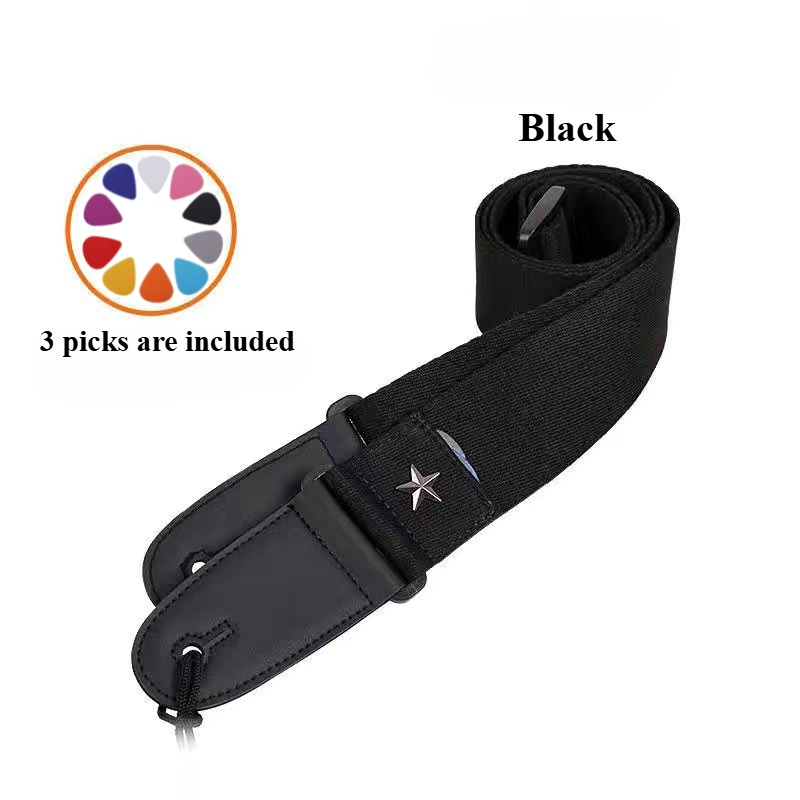 Embroidered Cross Guitar Strap - Musical Instrument Bass ulasan dan harga