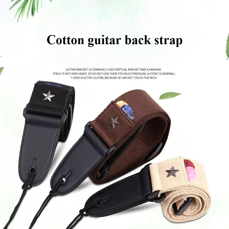 Embroidered Cross Guitar Strap - Musical Instrument Bass ulasan dan harga