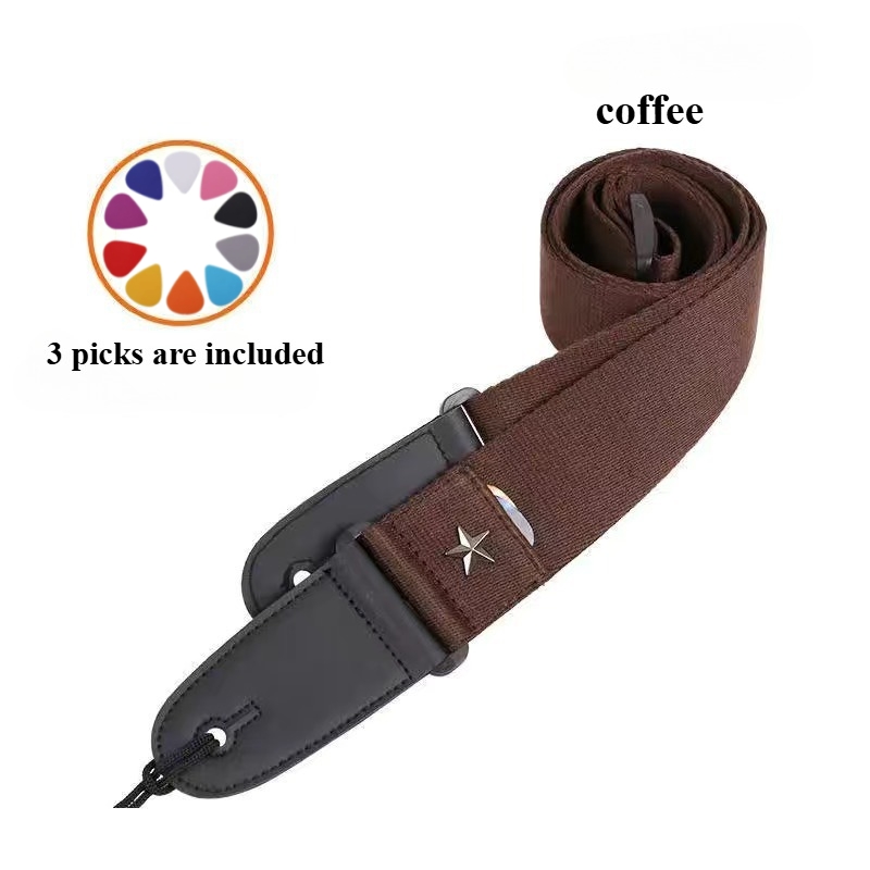 Embroidered Cross Guitar Strap - Musical Instrument Bass ulasan dan harga