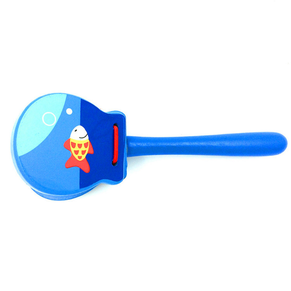 3Pcs Wooden Cartoon Castanets  - Musical Instrument Clapper ulasan dan harga
