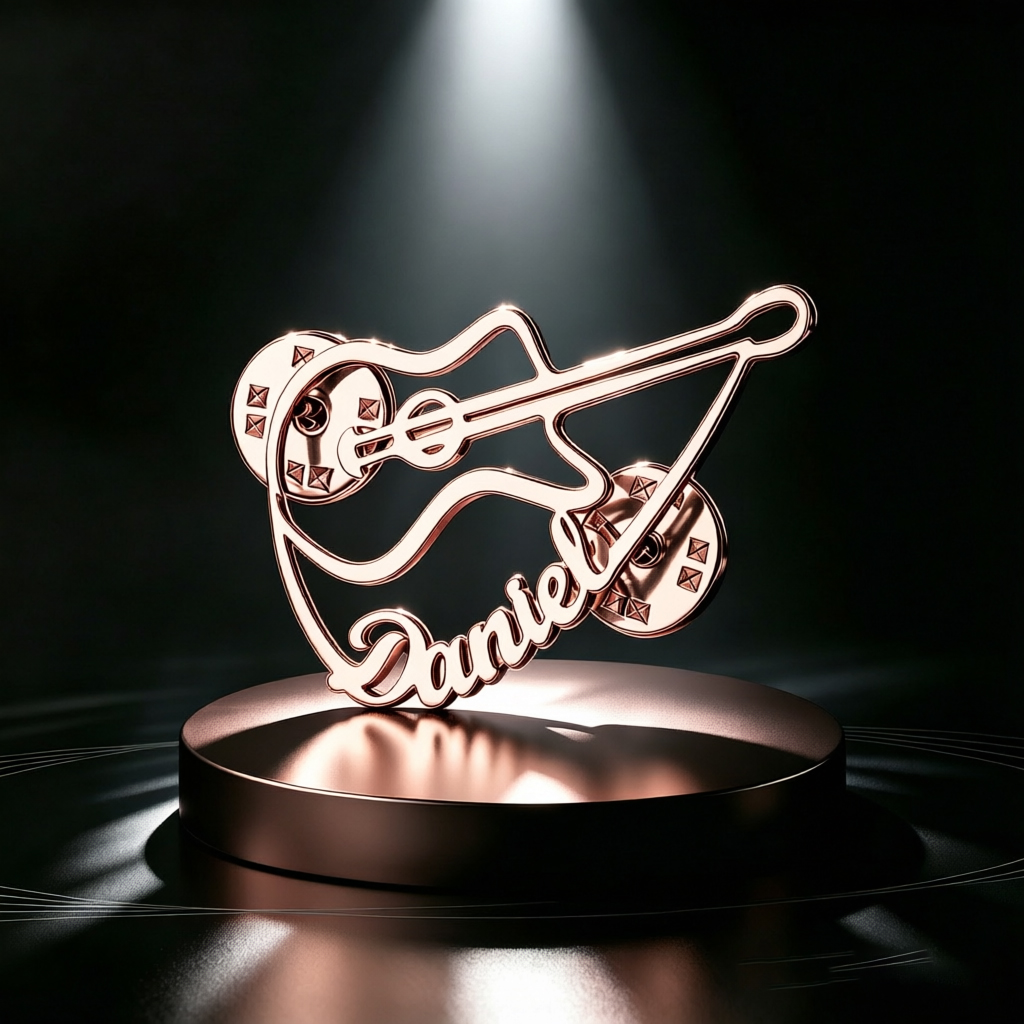 Personalized Violin Brooch Cus - Musical Instrument With Names ulasan dan harga