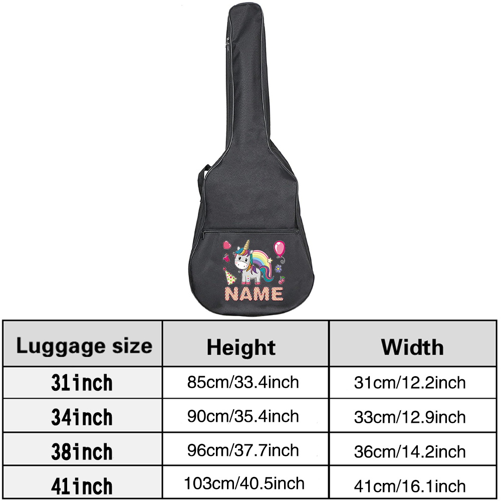Customized Name Guitar Bag 36- - Musical Instrument With Names ulasan dan harga