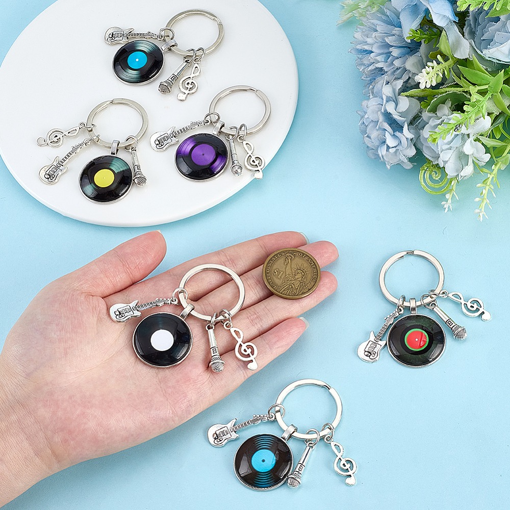 6Pcs 6 Colors Glass Pendant Ke - Musical Instrument Glass ulasan dan harga