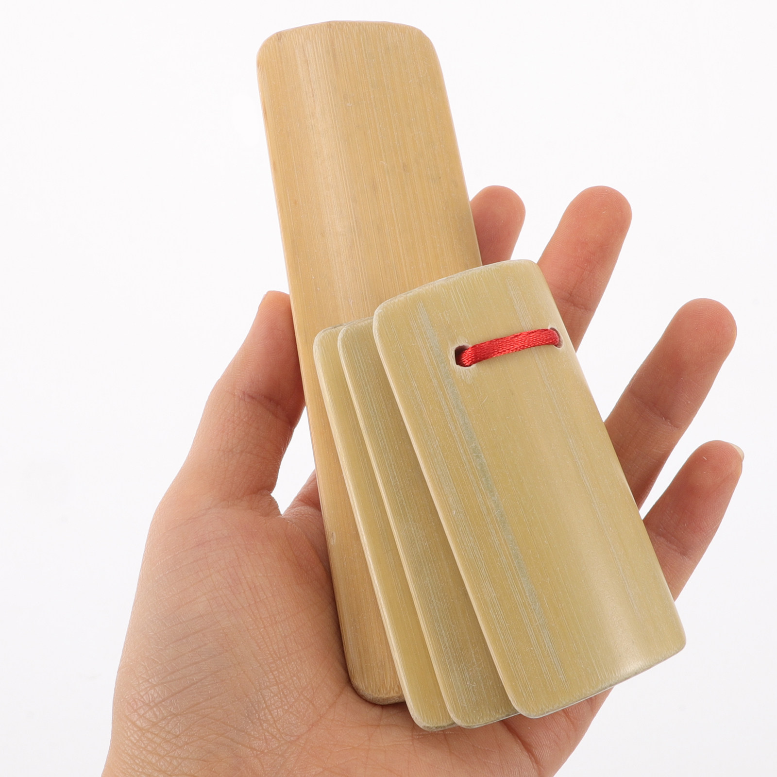 4Pcs Bamboo Clappers Kids Kuai - Musical Instrument Clapper ulasan dan harga