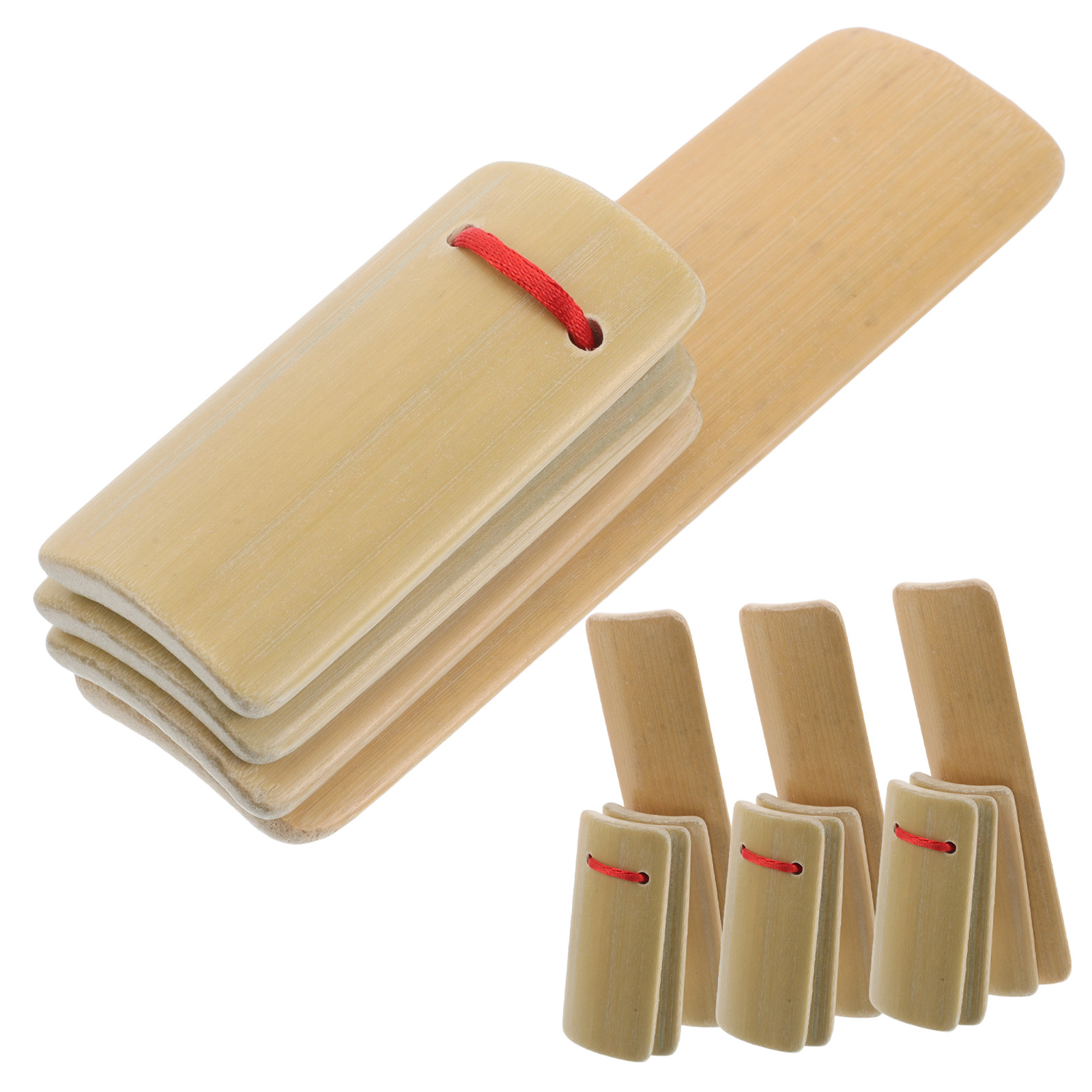 4Pcs Bamboo Clappers Kids Kuai - Musical Instrument Clapper ulasan dan harga