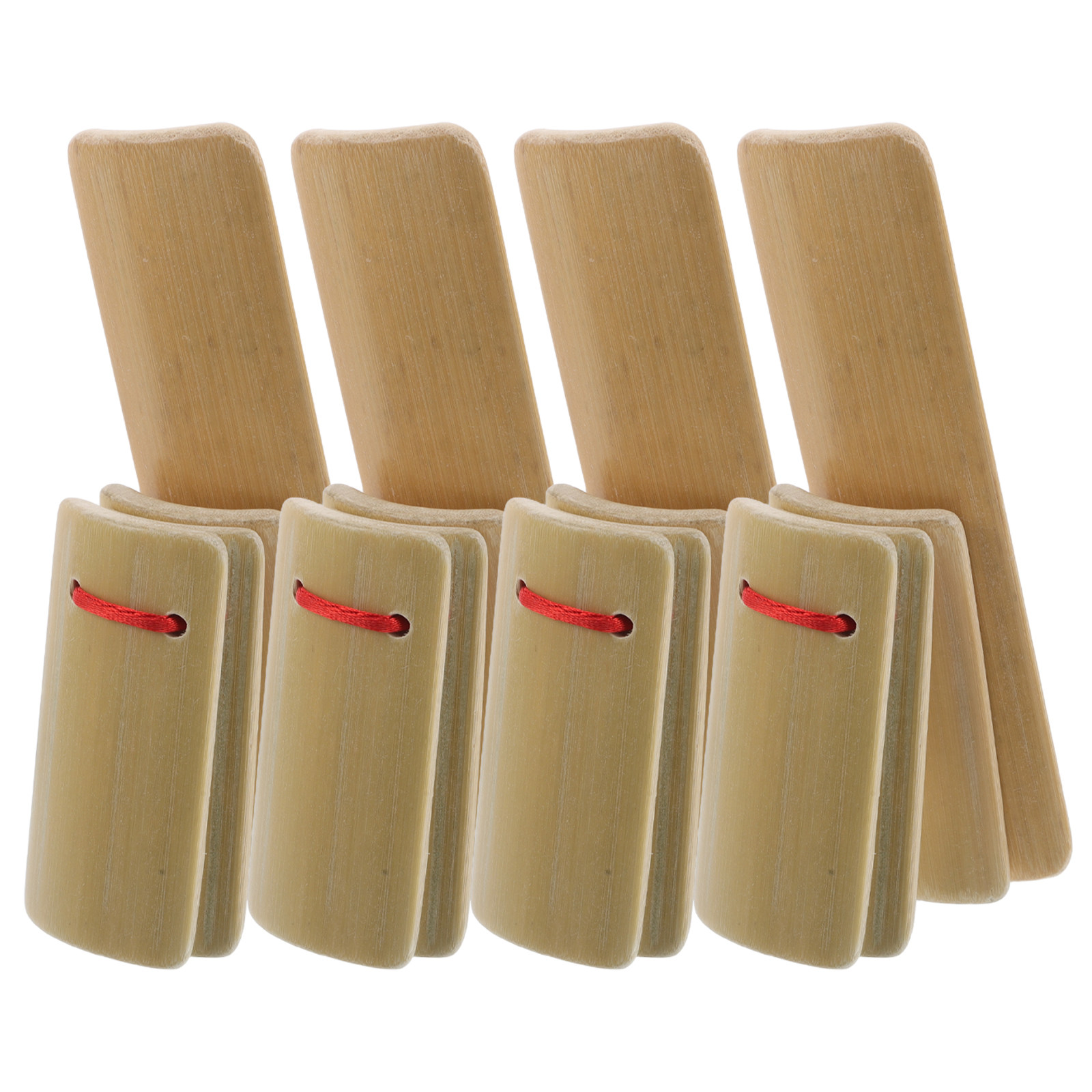 4Pcs Bamboo Clappers Kids Kuai - Musical Instrument Clapper ulasan dan harga