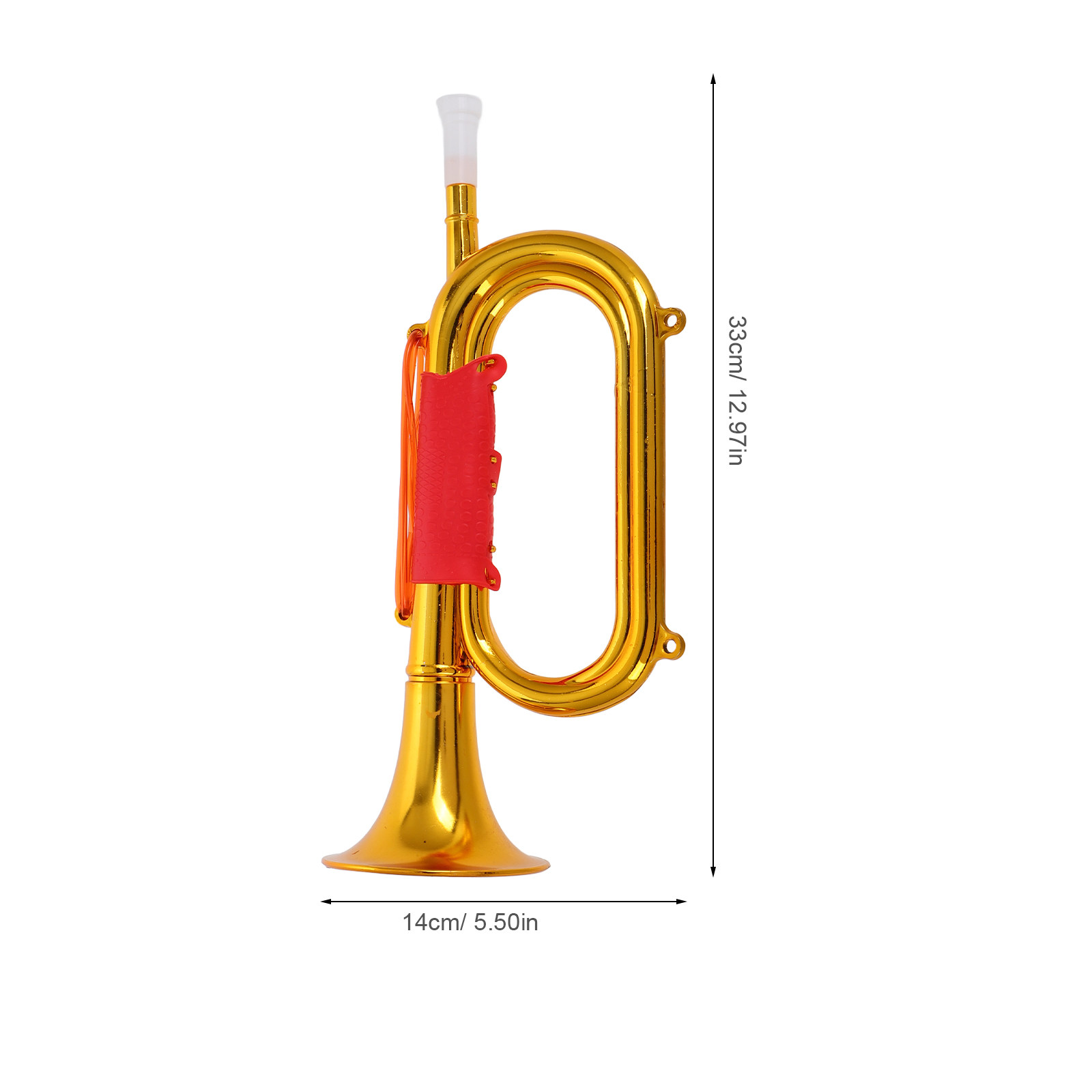 Golden Plastic Bugle for Child - Musical Instrument Bugle ulasan dan harga