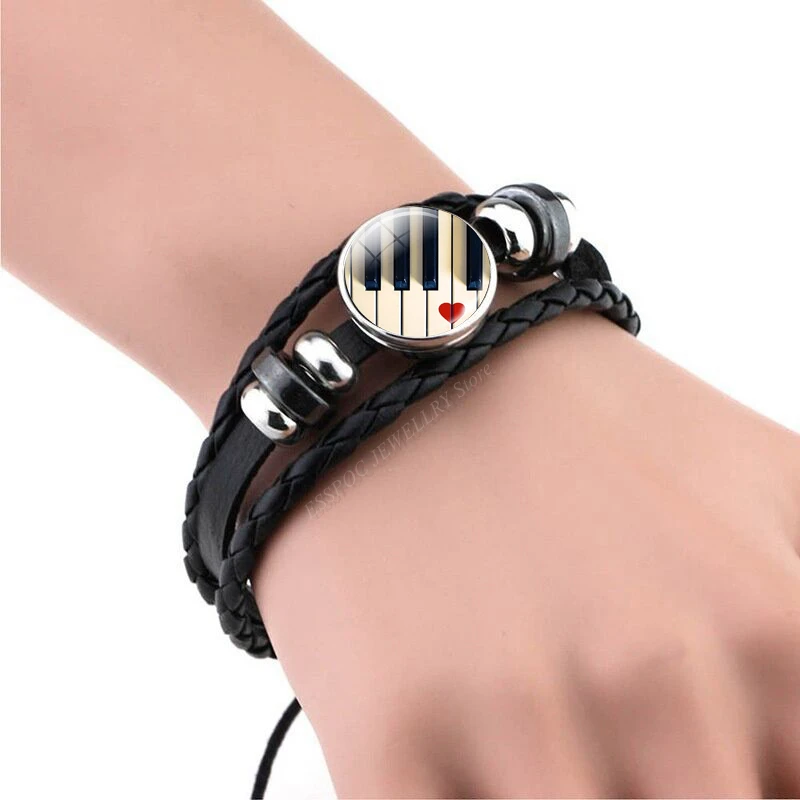 Music Notes Bracelet Vintage V - Musical Instrument Glass ulasan dan harga