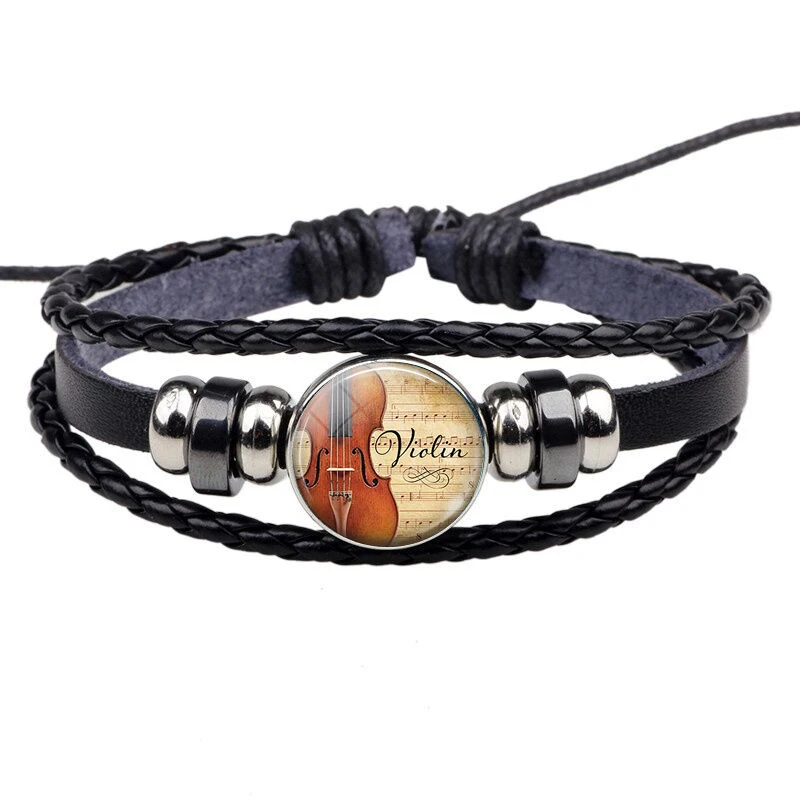 Music Notes Bracelet Vintage V - Musical Instrument Glass ulasan dan harga
