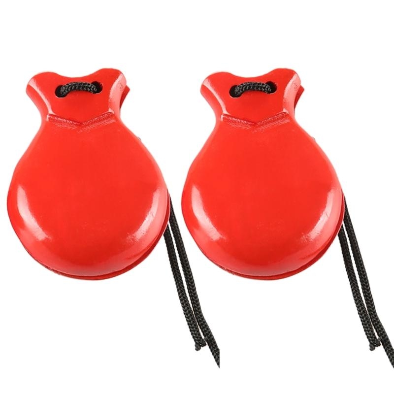 2Pcs Traditional Castanet Wood - Musical Instrument Clapper ulasan dan harga