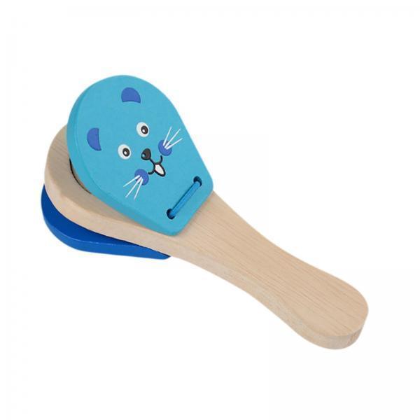 Wooden Castanets Clapper Kids  - Musical Instrument Clapper ulasan dan harga