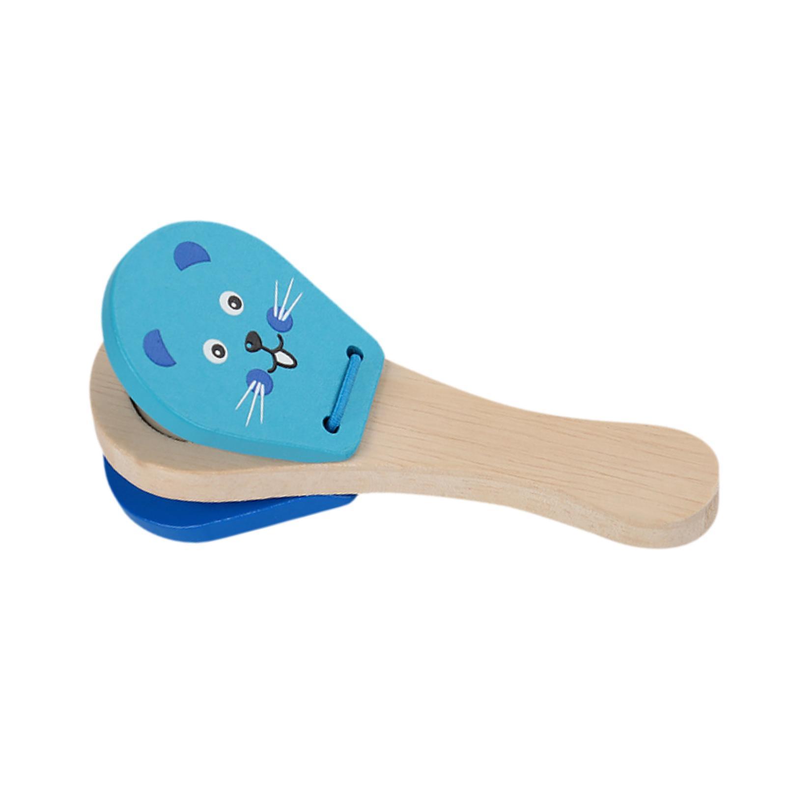 Wooden Castanets Clapper Kids  - Musical Instrument Clapper ulasan dan harga